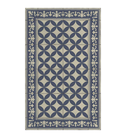 Sofi Blue Concrete vinyl rug packshot