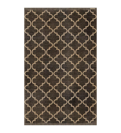 Suzanna Black Vinyl Rug Packshot
