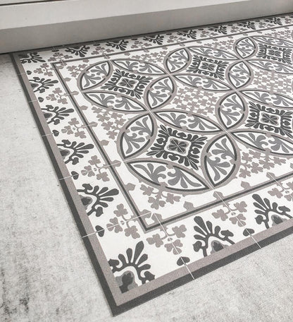 Barcelona Powder vinyl rug detail