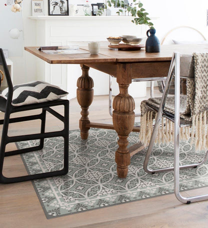Barcelona Meadow vinyl rug lifestyle