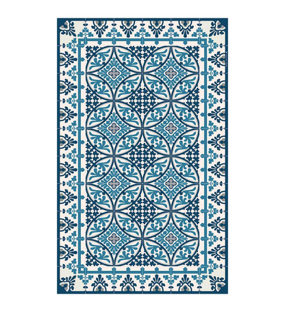 Barcelona Blue vinyl rug packshot