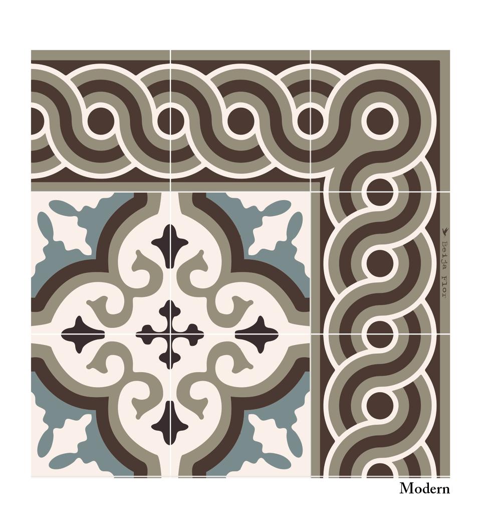 Mountain Classic vinyl rug closeup both finishes