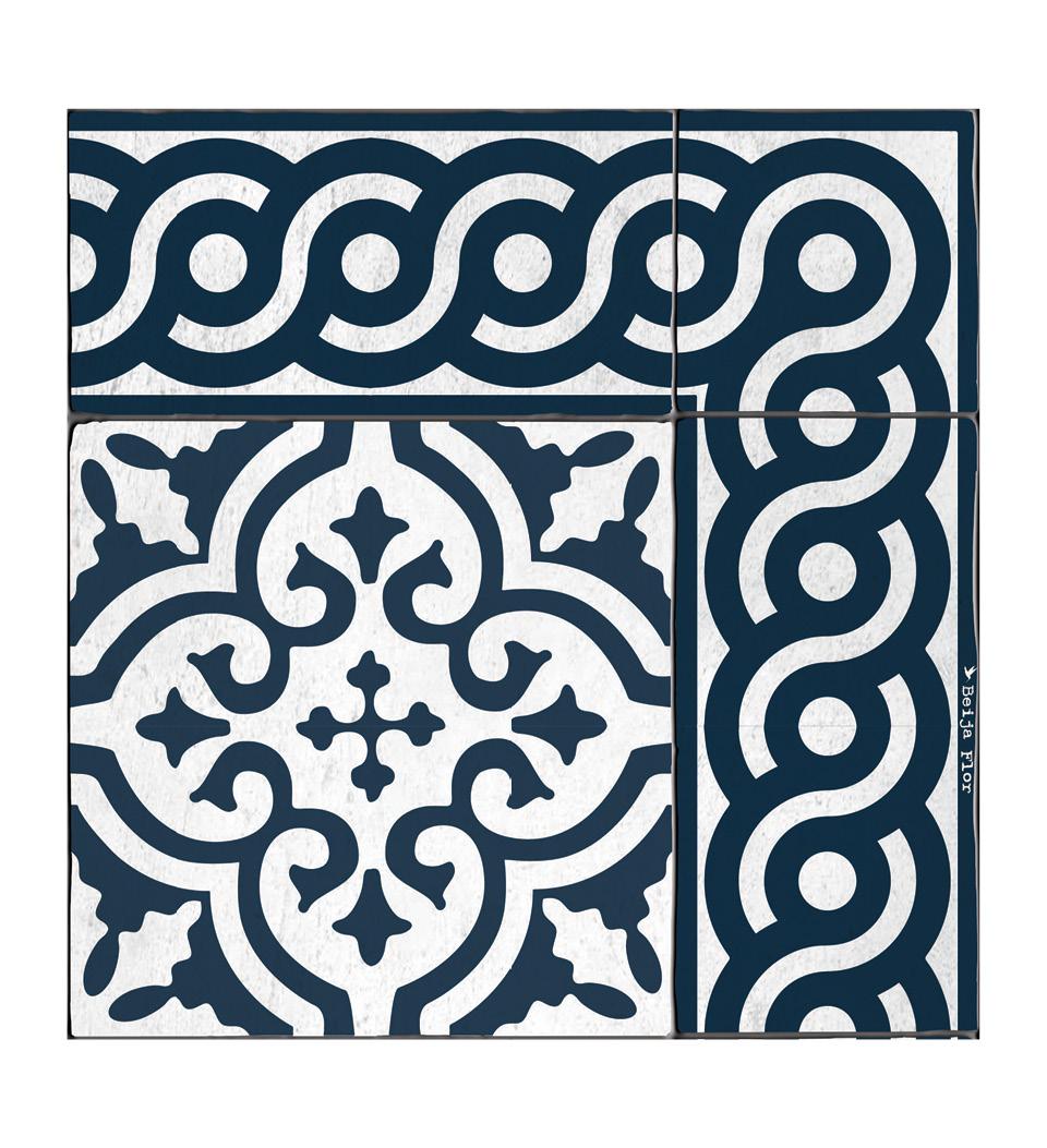 Mountain Indigo Concrete vinyl rug closeup