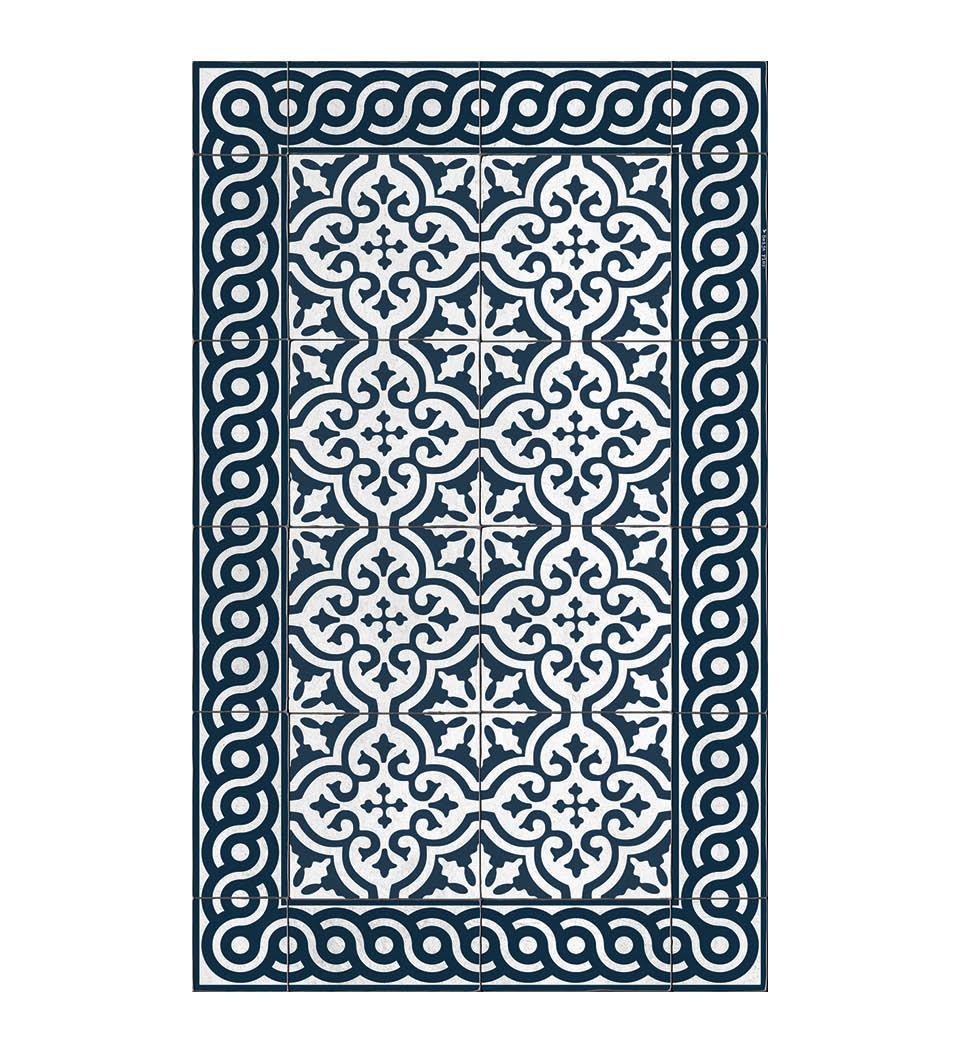 Mountain Indigo Concrete vinyl rug packshot