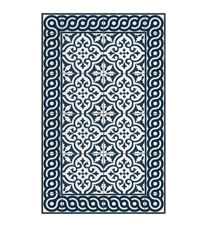 Mountain Indigo Concrete vinyl rug packshot