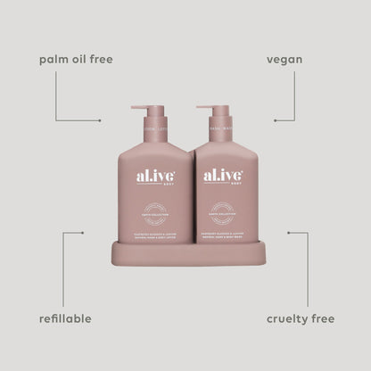 Alive Body Wash & Lotion Duo + Tray Raspberry Blossom & Juniper main product image