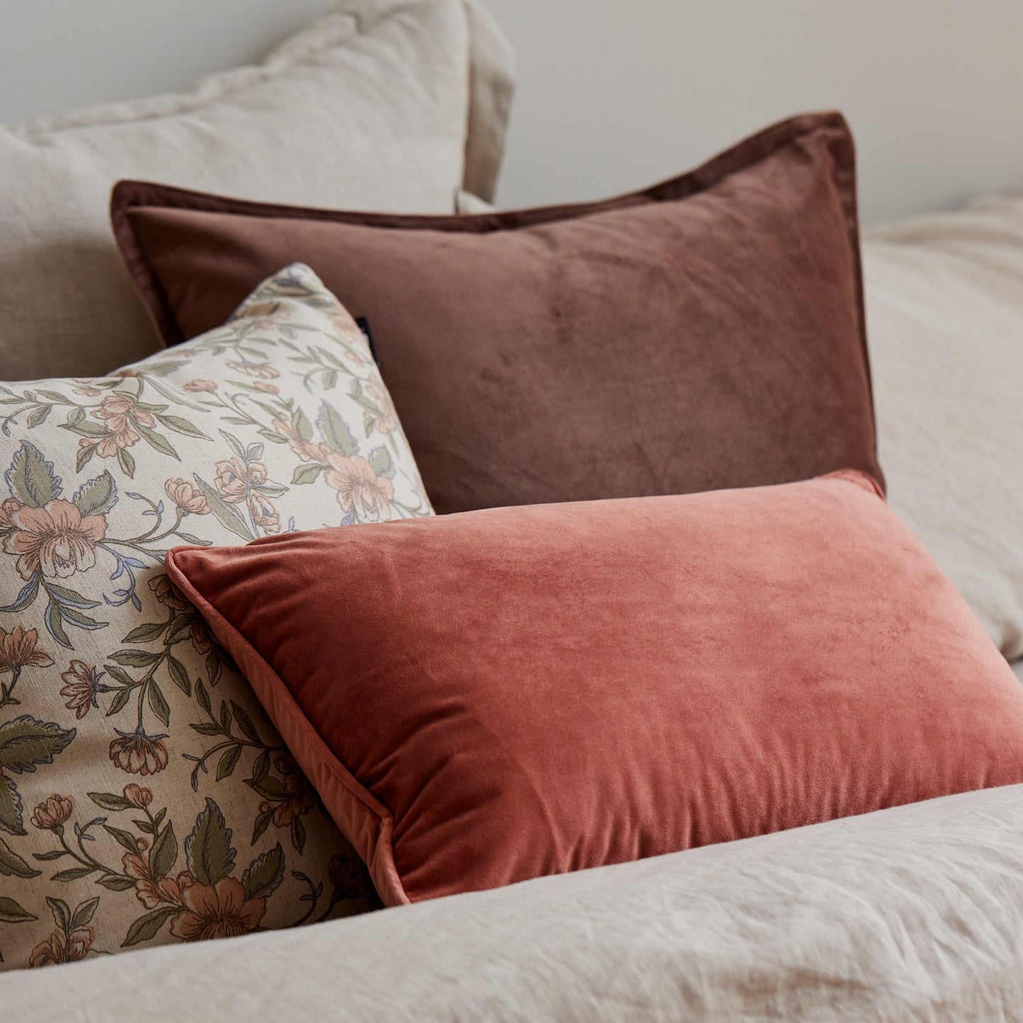 Mira Velvet Clay Cushion