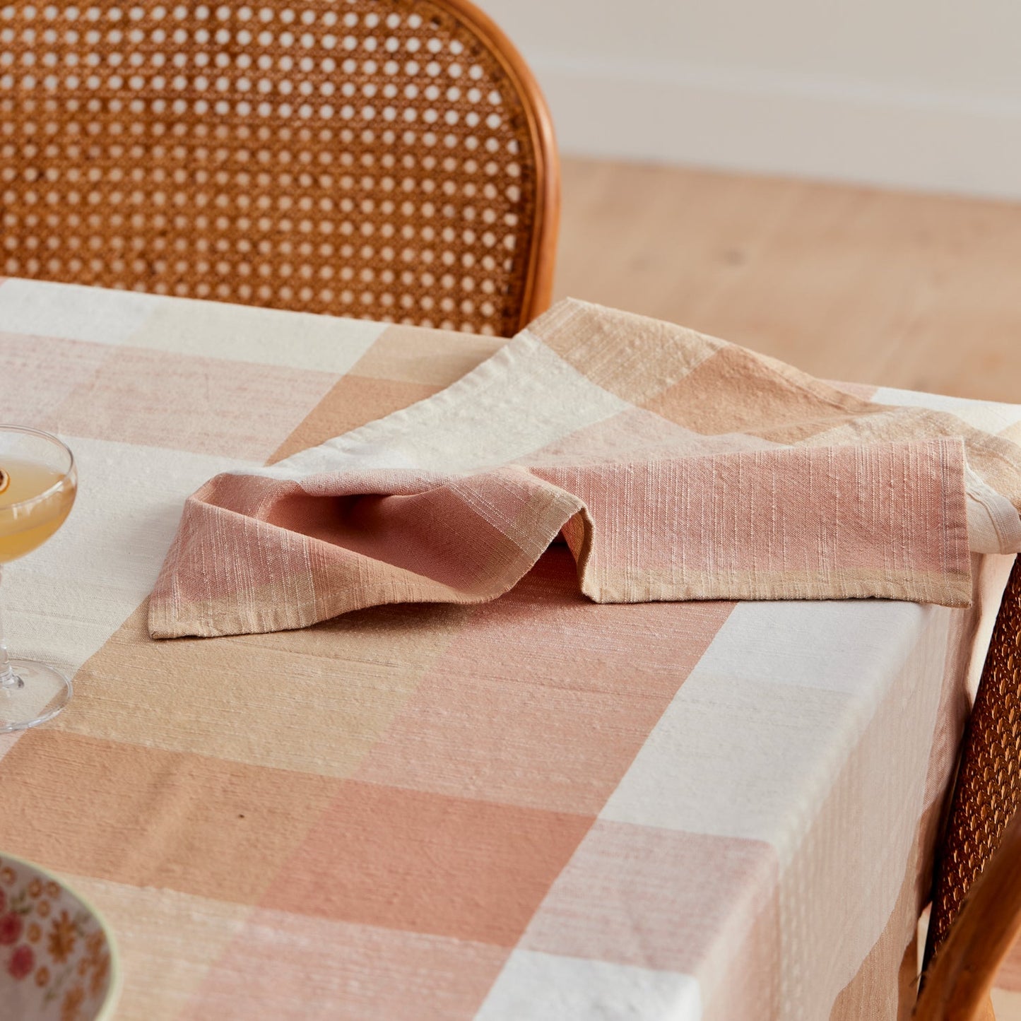 Heide Rust Check Napkin Set 4