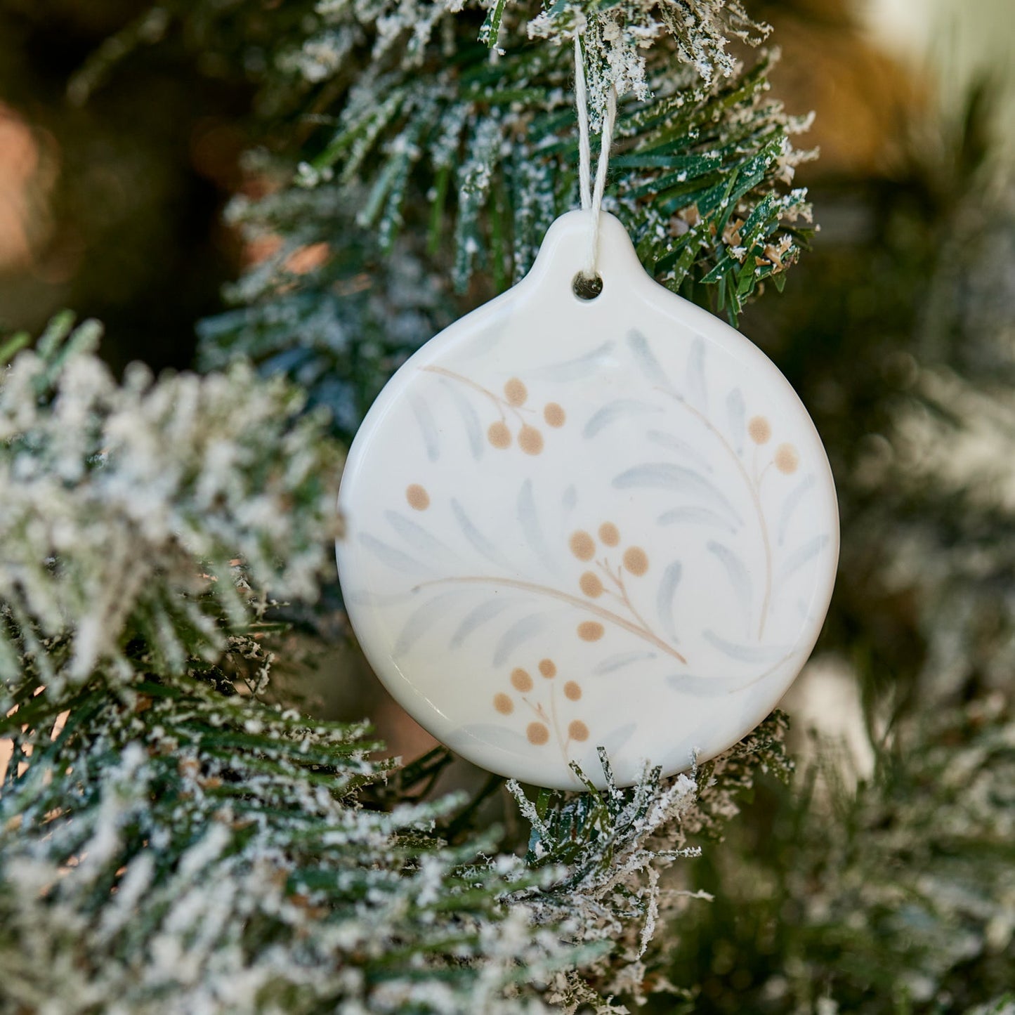 Juniper Hand Painted Round Decoration