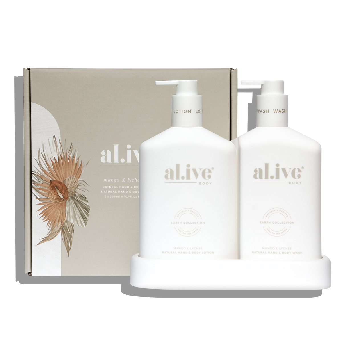Alive Body Wash & Lotion Duo + Tray Mango & Lychee main product image