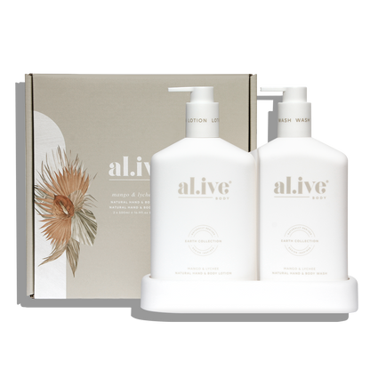 Alive Body Wash & Lotion Duo + Tray Mango & Lychee main product image