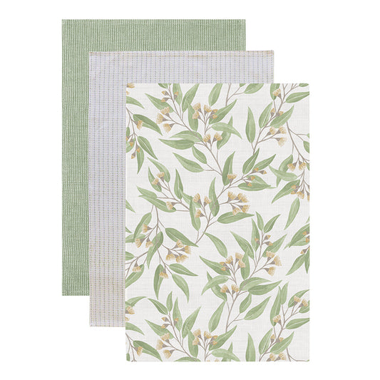 Flowering Gum Teatowel Pack 3