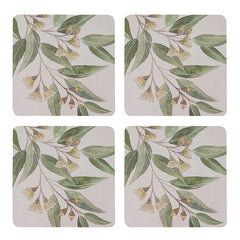Flowering Gum Square Coaster Set 4
