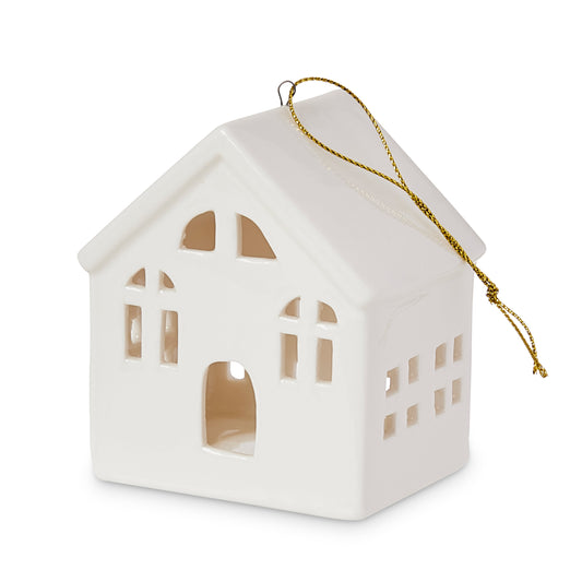 Christmas House White Tree Decoration  8X6.2X9.3Cm