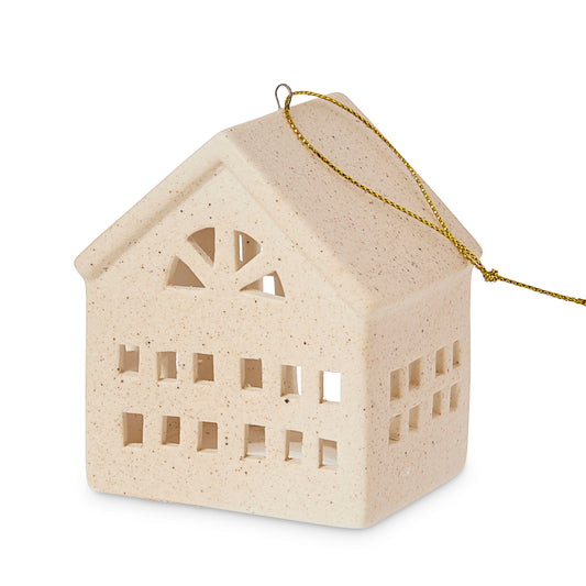 Christmas House Sand Tree Decoration 8X6.2X9.3Cm