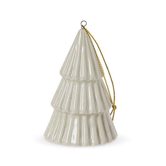 Christmas Tree Sage Speckle Tree Decoration 4.8X4.8X8.1Cm