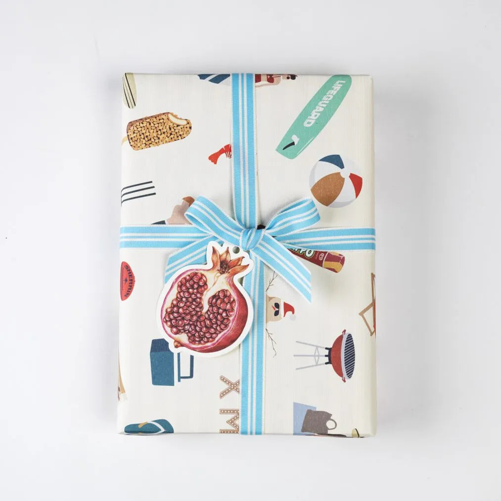 Gift Tag - Pomegranate - Pack Of 6