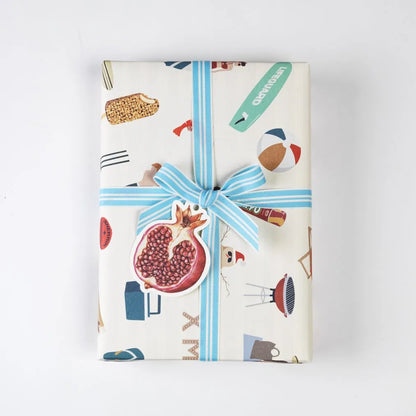 Gift Tag - Pomegranate - Pack Of 6