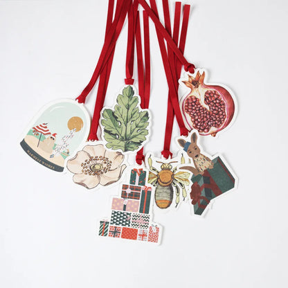 Gift Tag - Pomegranate - Pack Of 6