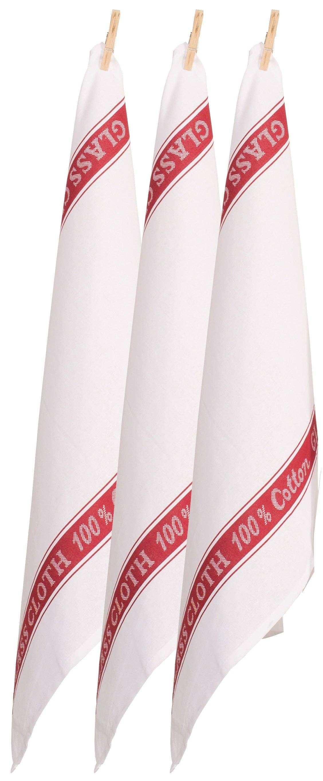 Glass Cloths 100% Cotton - Set of 3