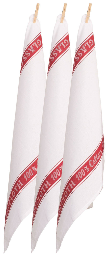 Glass Cloths 100% Cotton - Set of 3