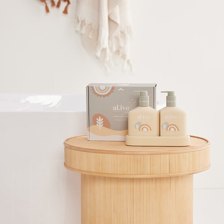 BABY DUO (Hair/Body Wash & Lotion + Tray - Gentle Pear)