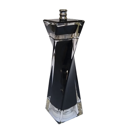 2728Blk - Blk & Transp Salt/Pepper Mill Set 16Cm