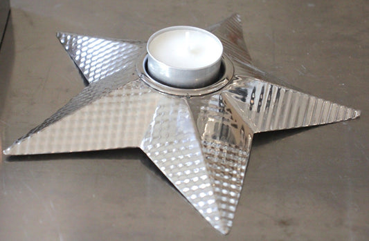 17J - Star T-Light Silver