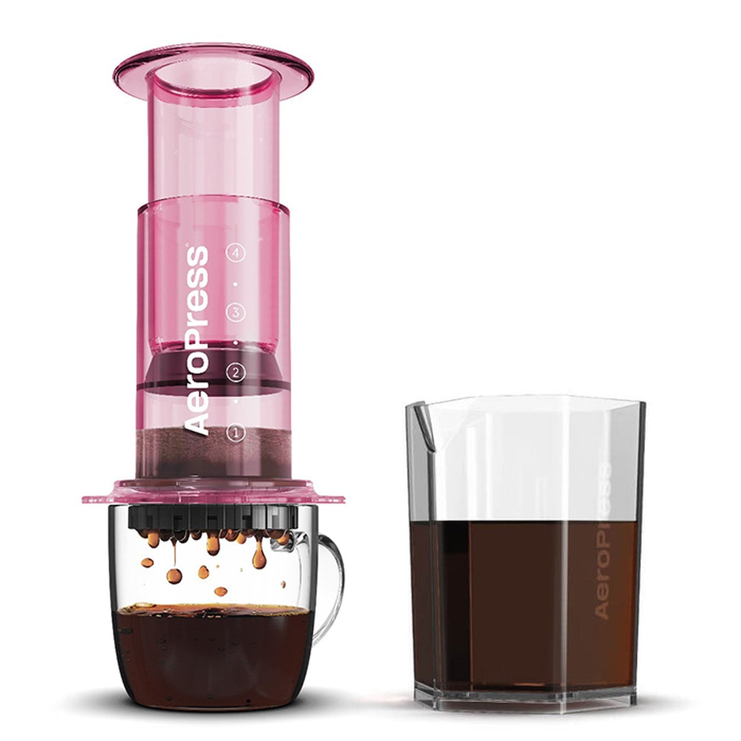 Aeropress Clear Coffee Maker & Carafe Bundle