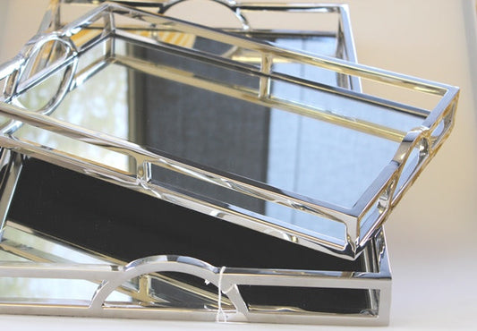 209R - Small Rectangle Arch Handle Tray 41Cm