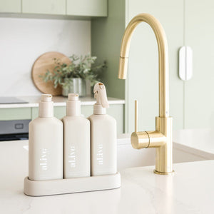 Dishwashing Liquid, Hand Wash & Bench Spray + Tray Premium Kitchen Trio