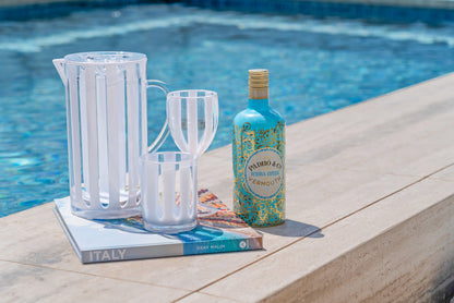 15C - St Tropaz White Stripe Pitcher /Jug