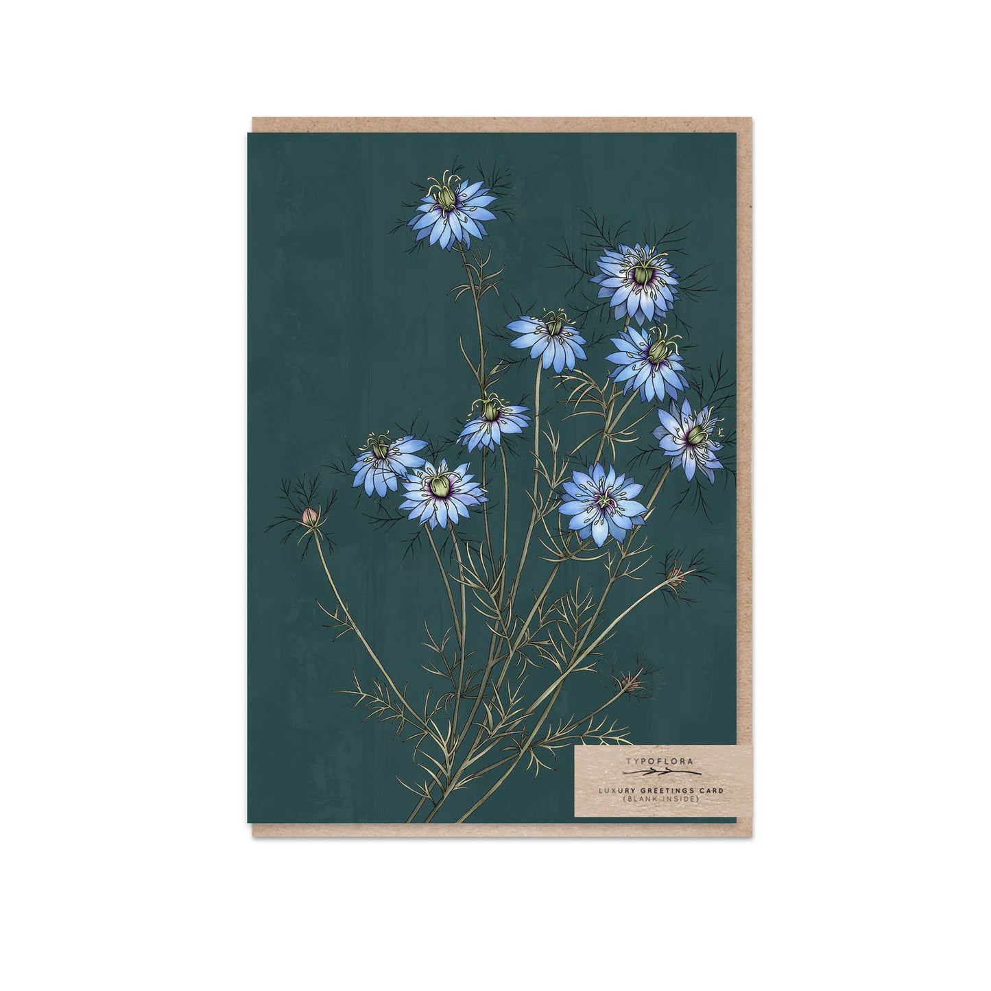 Love-in-a-mist Portrait Card