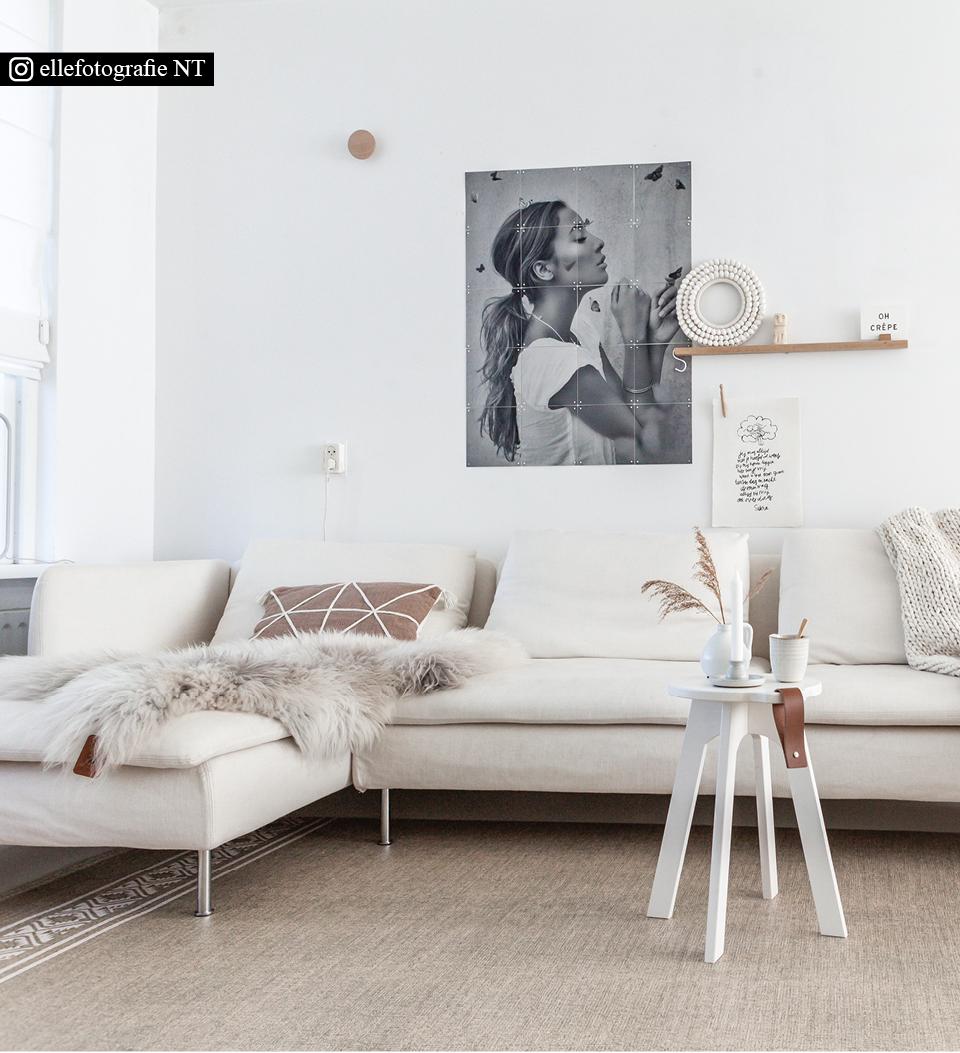 Africa Natural Vinyl Rug Styled Shot 1
