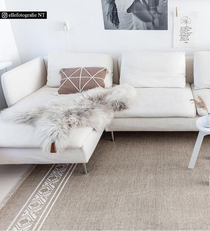 Africa Natural Vinyl Rug Styled Shot 2