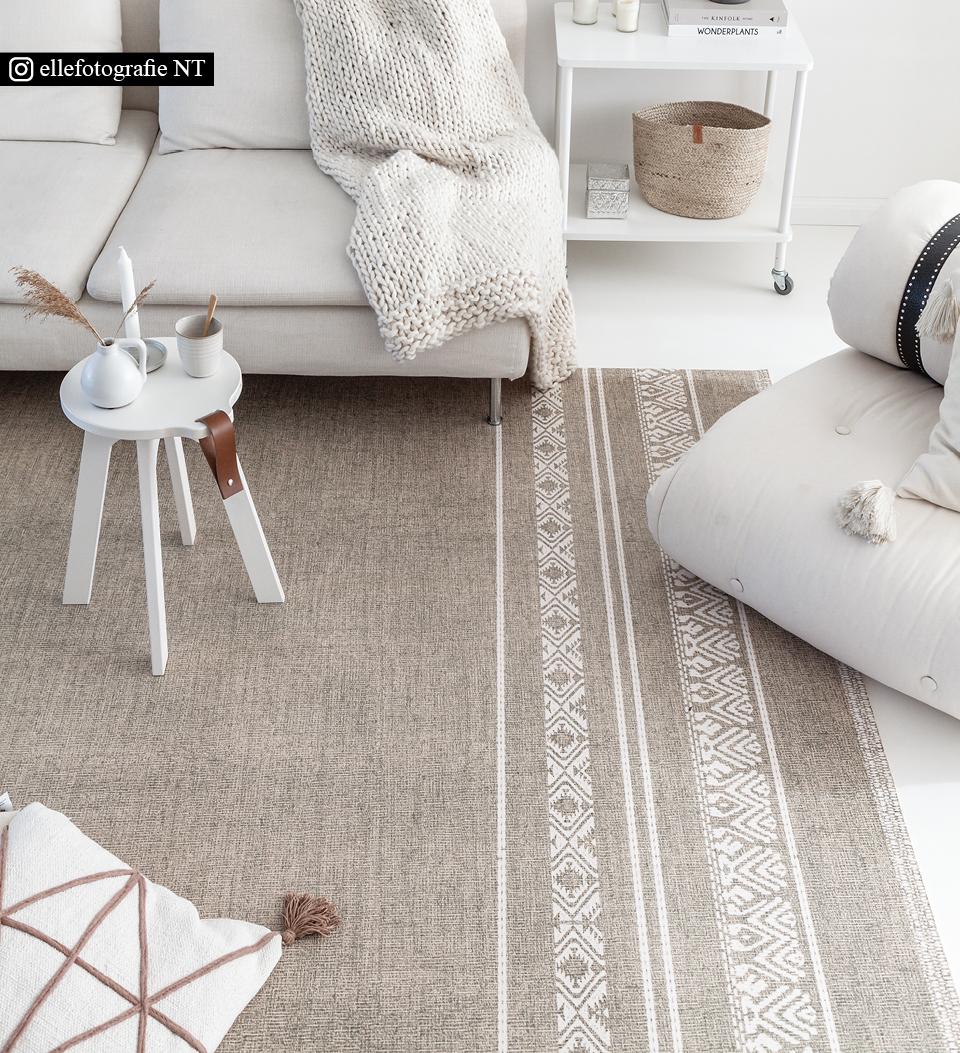 Africa Natural Vinyl Rug Styled Shot 4