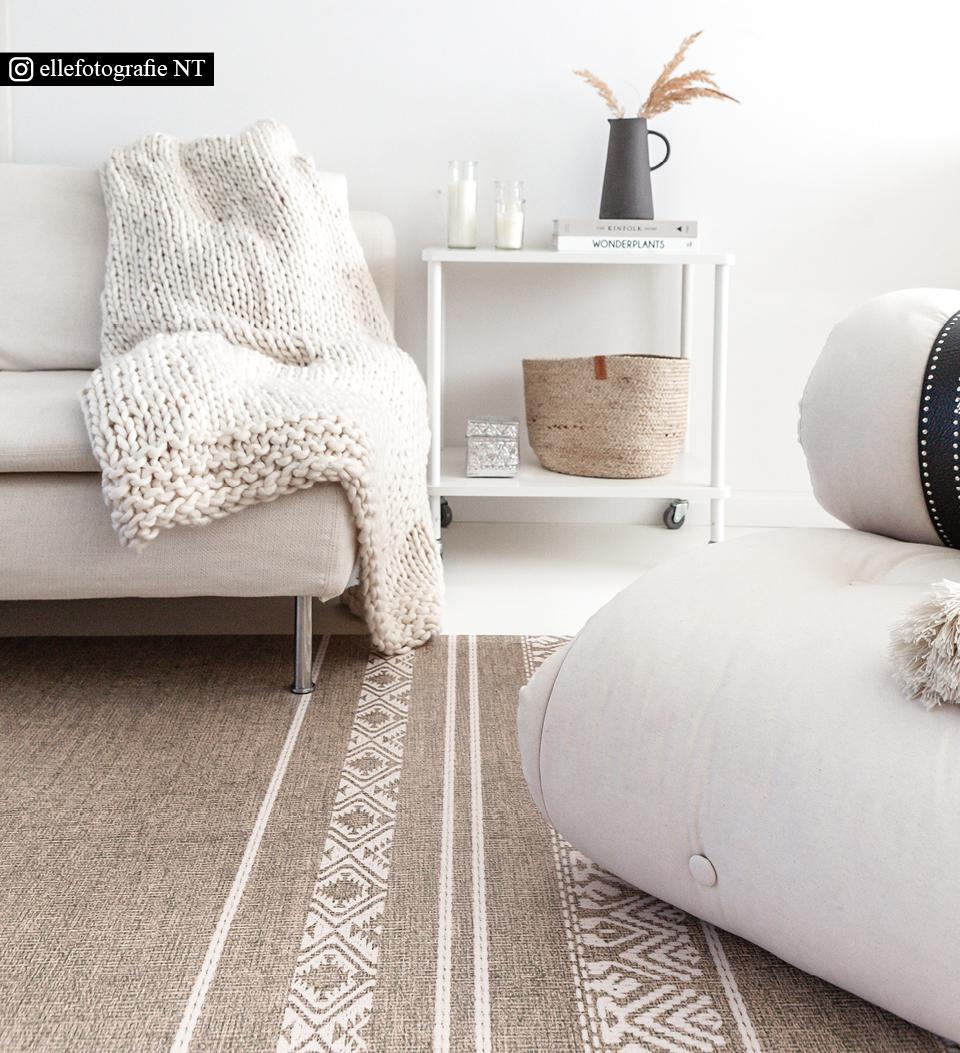 Africa Natural Vinyl Rug Lifestyle