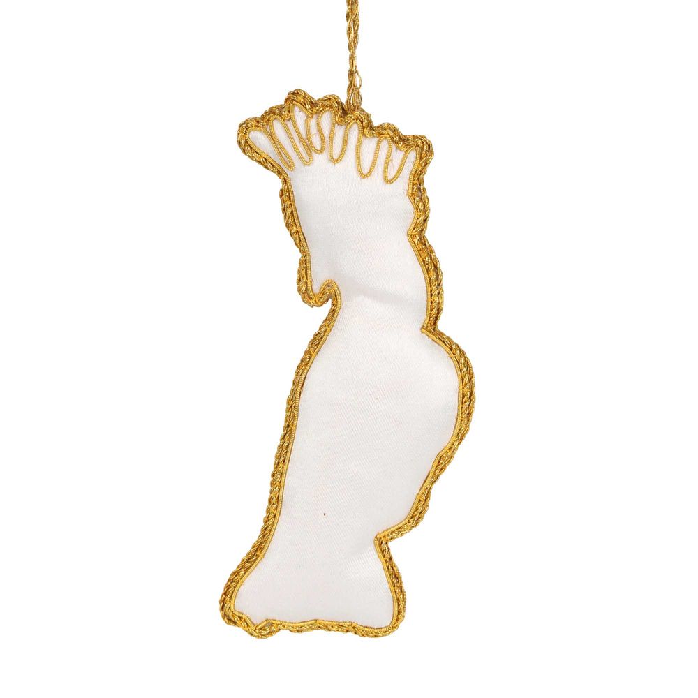 Yellow Crested Cockatoo Hanging Tree Decoration