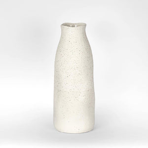 Tuba Ceramic Vase Tall White