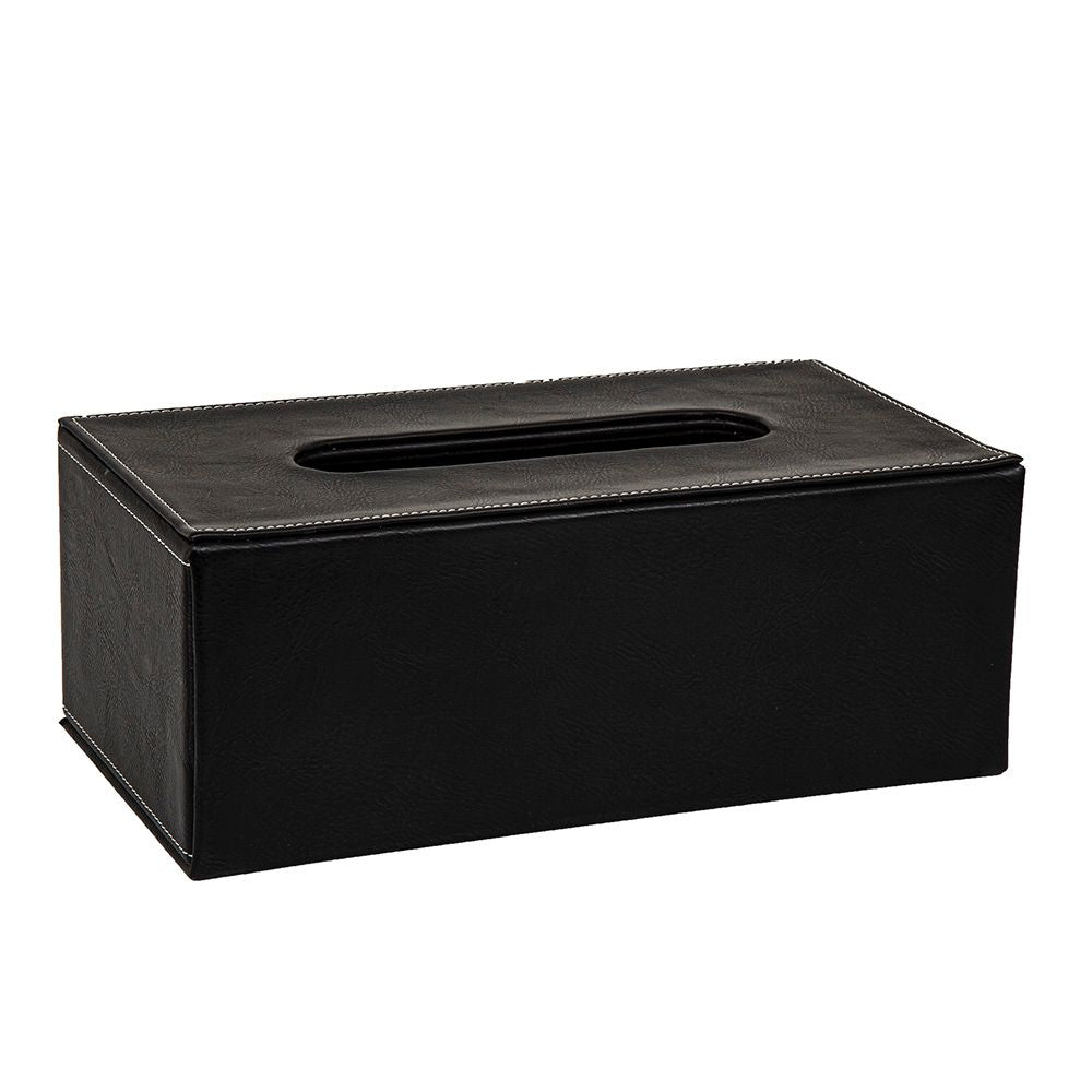 Genieve Rectangle Tissue Box Black