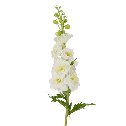 Delphinium Flower Real Touch Stem 70Cm White