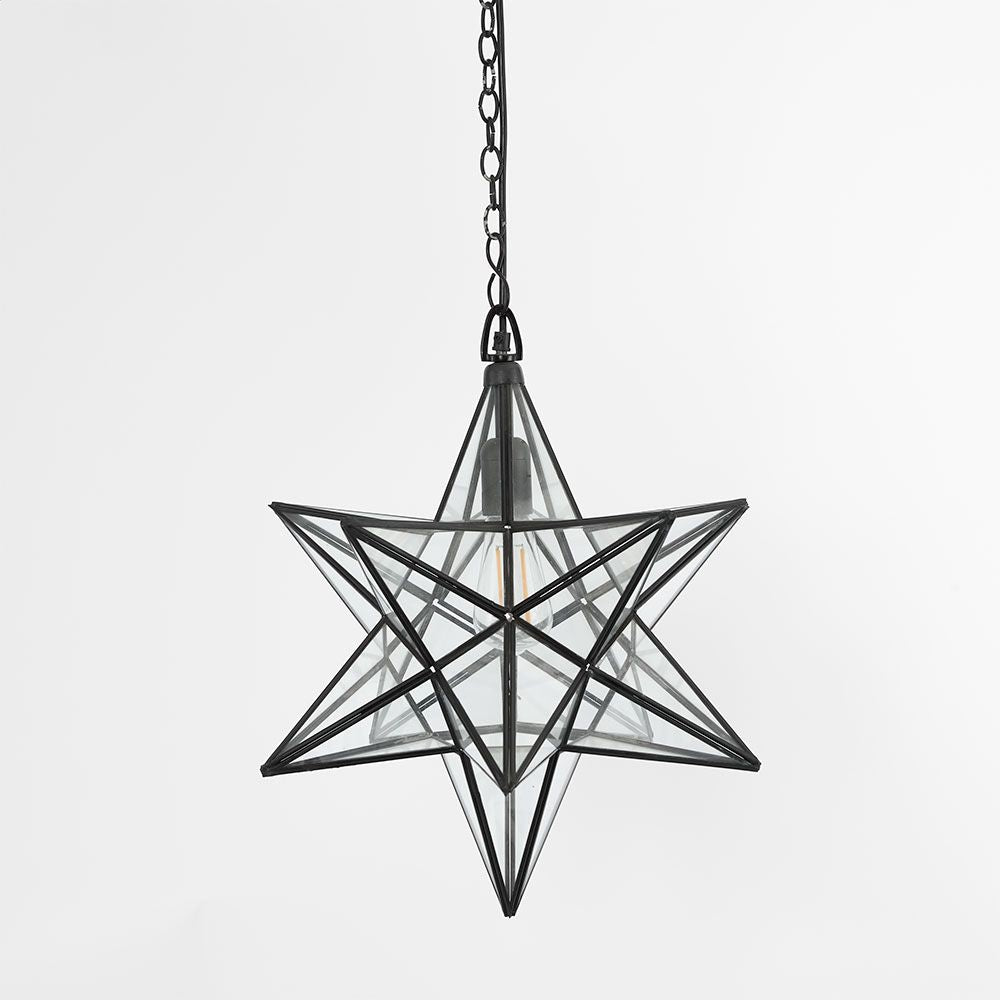 Star Ceiling Pendant Large Black