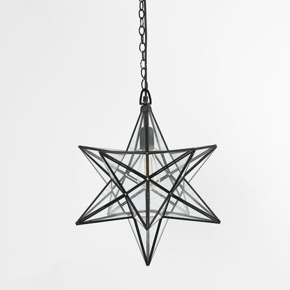 Star Ceiling Pendant Large Black