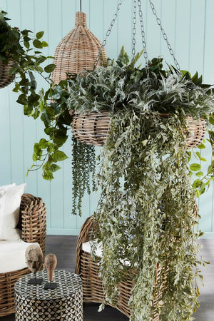 Elda Rattan Hanging Basket Large Natural