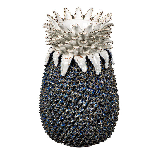 Pineapple Vase Blue And White