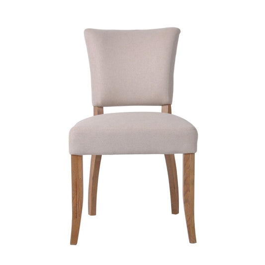 Claude Oakwood Dining Chair Beige