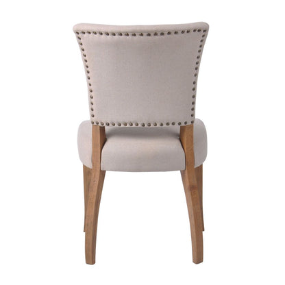 Claude Oakwood Dining Chair Beige