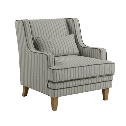 Bondi Hamptons Armchair Blue Pinstripe