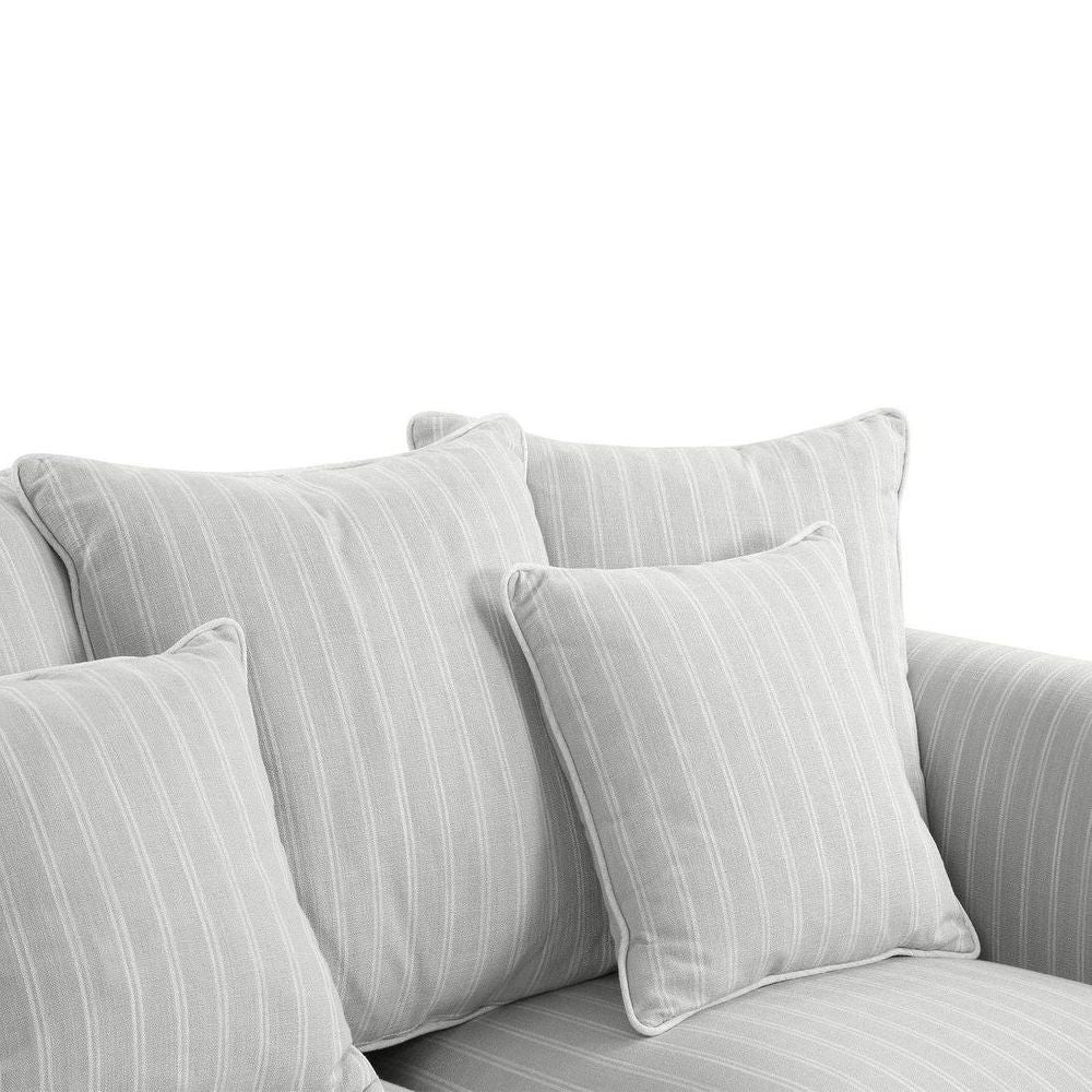 Slip Cover Only - Avalon Hamptons 3 Seat Sofa Cloud Stripe