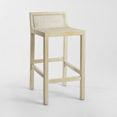 Amalfi Elm Wood And Rattan Bar Stool Natural